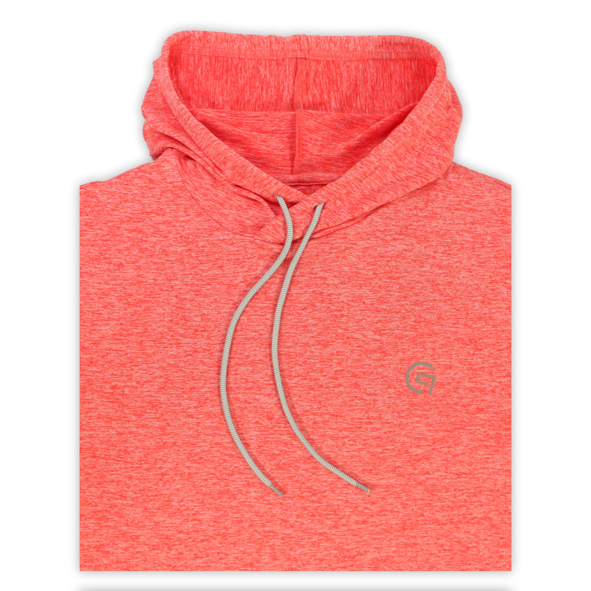 Vitamin G Men s Performance Golf Hoodie Coral Red